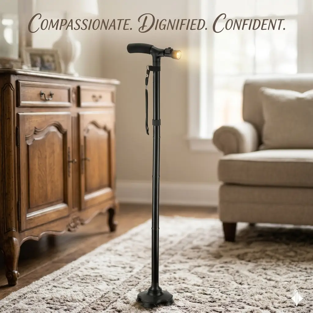 The 360° All-Terrain Steady-Cane at the living room
